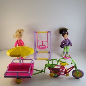 ERTL Playground Kids Bundle - Dolls, Stands, Funcycle and More